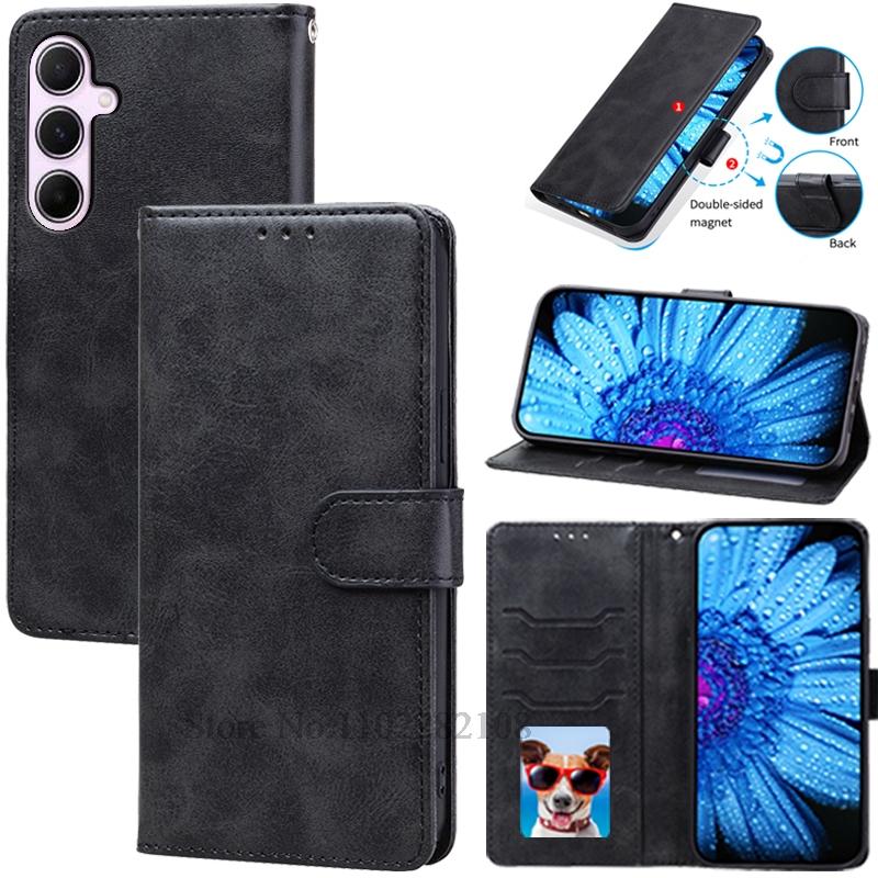A37 5G Case For Samsung Galaxy A37 Case Leather Flip Wallet Cover For Samsung A37 5G Case Book Phone Cover Coque Fundas Shell Galaxy A37 чёрный