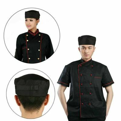 Gorras Transpirables Planas de Chef Doble Capa Gruesa Fina de Malla Alta Calidad Gorra de Trabajo Hombres Mujeres