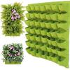BandTie 12 Pocket Vertical Wall Garden Planter,Wall Hanging Planting Bags for Garden Indoor Outdoor Yard Home Decoration,Black