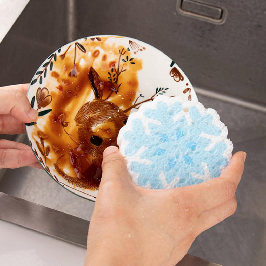 No Scratch Sponges For Dishes And More Festive Christmas Theme Pattern Kitchen and Bathroom Cleaning
