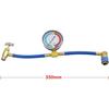 Hose de recharge de réfrigérant - HSEAMALL - R134A - Métal - 350 mm - Manomètre inclus