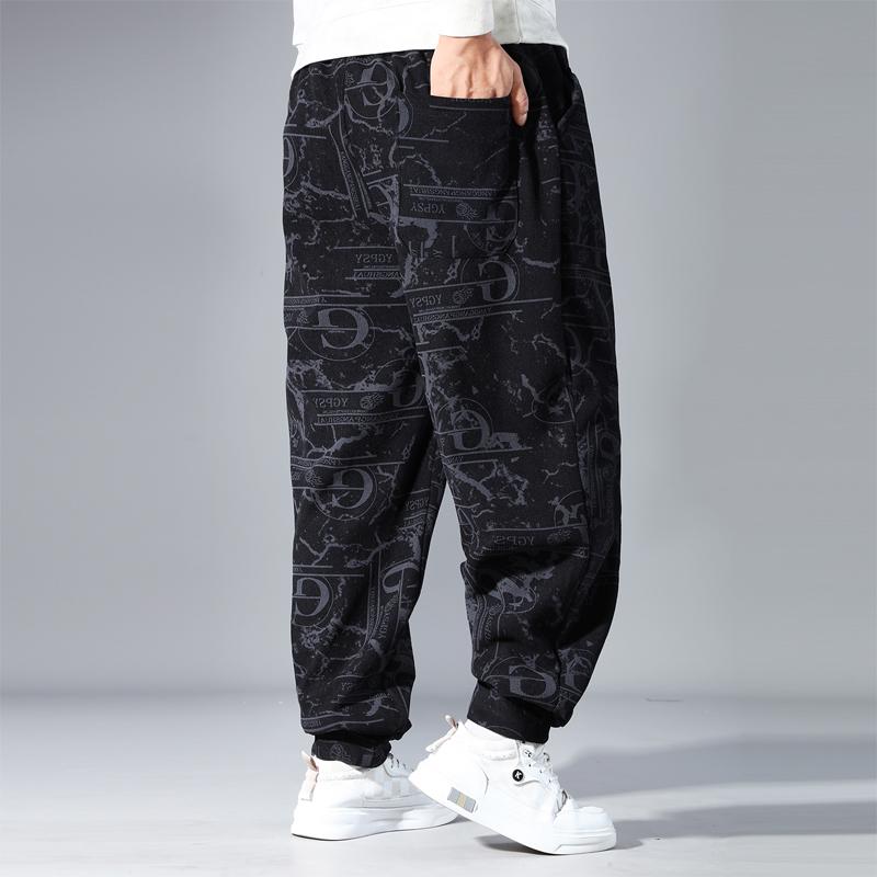 Plus Size 4XL-10XL Fashion Oversize Pants Men Clothes Casual Elastic Waist Long Trousers