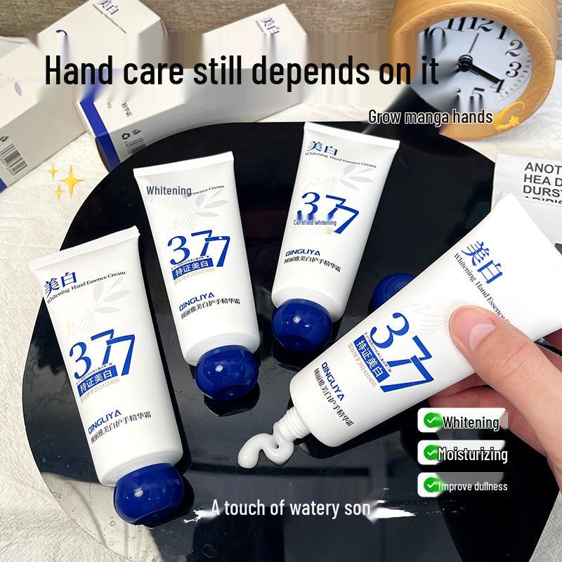 Qingliya 377 Feuchtigkeitsspendende Aufhellende Handcreme für Herbst & Winter Anti-Rissigkeits-Pflege