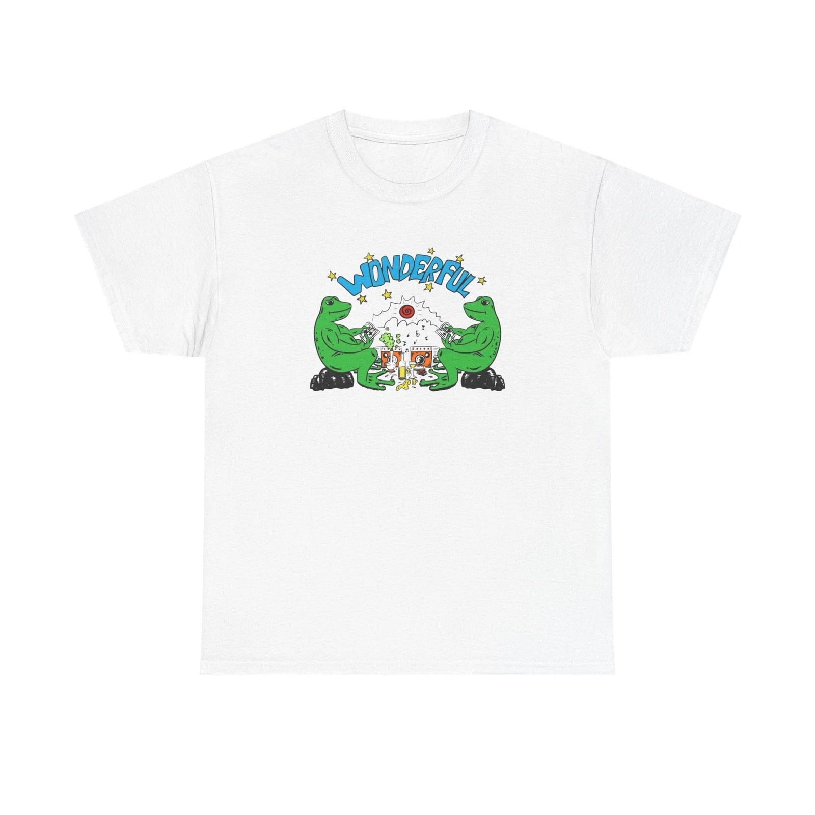

Wonderful Frog Life Graphic T-Shirt Unisex Heavy Cotton Tee 4XL