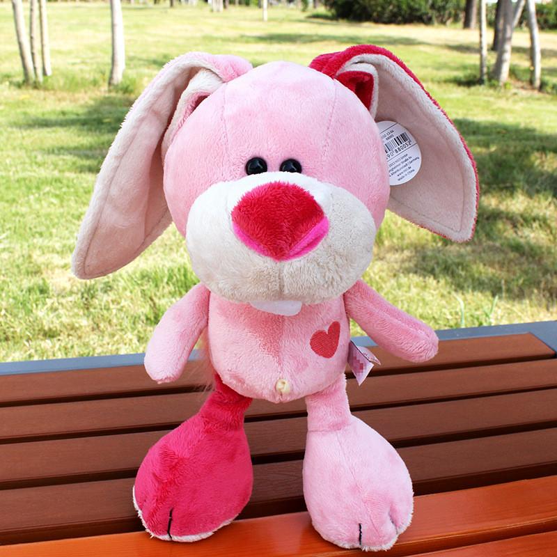 Figures Animal Plush Lion Elephant Rabbit With Pp Cotton Filling For Kids Gift