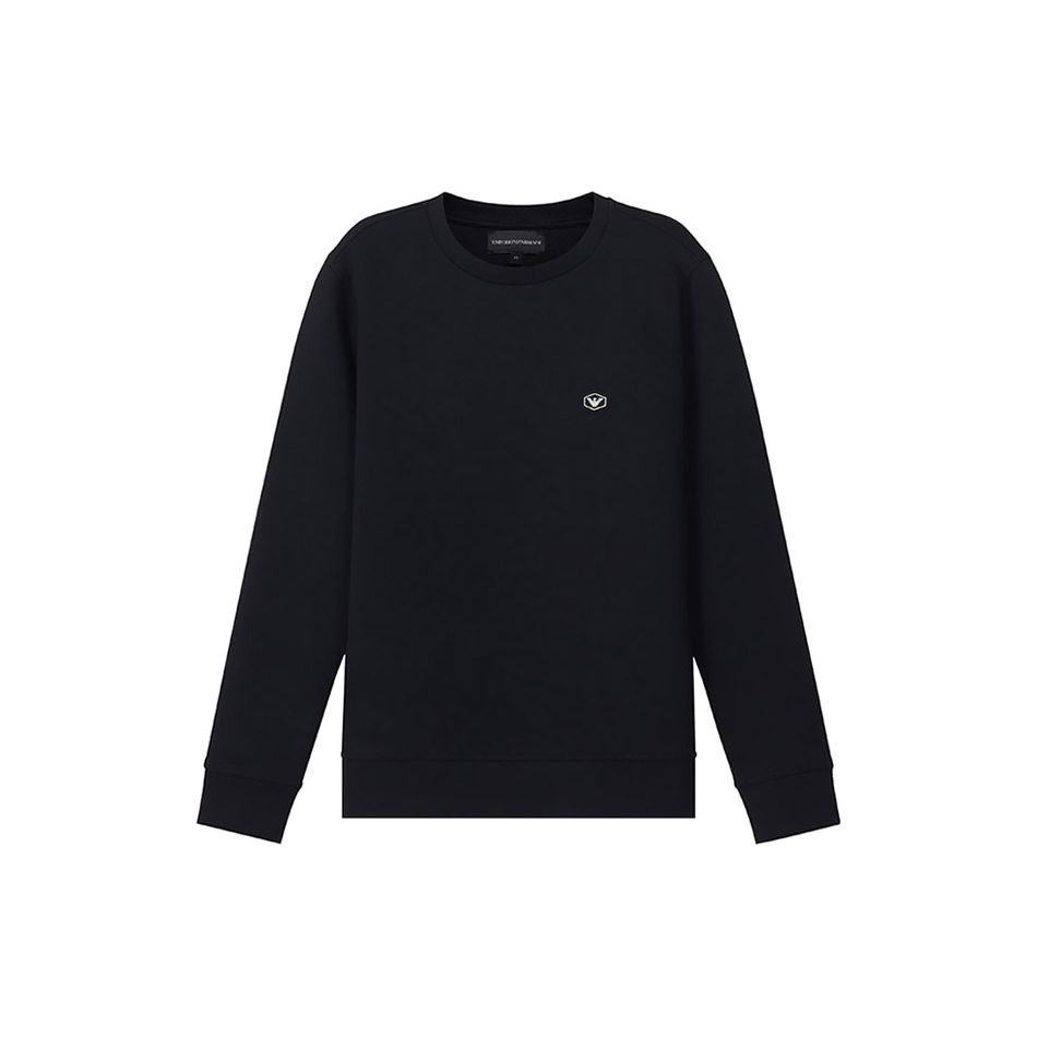 Emporio Armani Ss22 Eagle Logo Pattern Sports Casual Hoodie Men hoodies Navy-Blue 8N1MD11JHSZ0920 XL