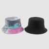 Fashion Summer Double-sided Hat Colorful Graffiti Fisherman Caps Dyeing Bucket Hats  Sunhats Girls LS