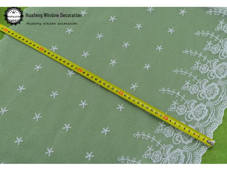 Weißer Spitzen-Netzrock-Vorhang: Besticktes DIY-Bekleidungsaccessoire, 10-65 cm, 13 Meter