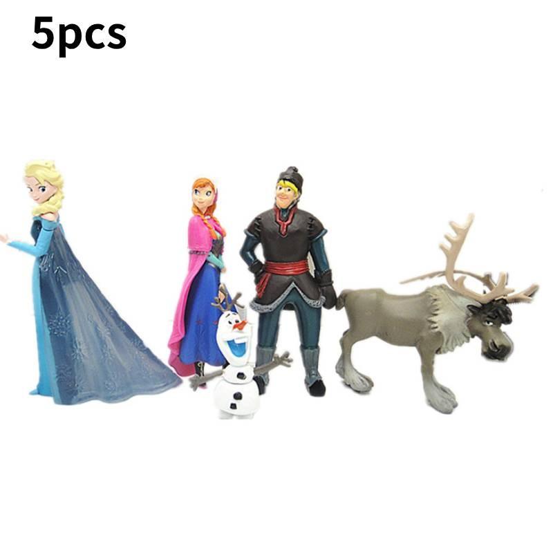 Bezauberndes Prinzessinnen-Puppenfiguren-Set mit 5 bis 10 bezaubernden Schneeköniginnen-Figuren für Kinder