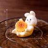 Mid-Autumn Festival Mooncakes Rabbit Figurines Decorative Gifts Accessories Car Office Desks and Small Ornaments
