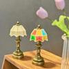Dollhouse Mini 1/12 Miniature Table Lamps Retro  Lamps Decor Accessories
