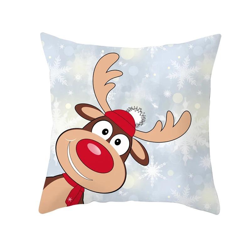 Christmas Themed Pillowcases Car Accessories Office Santa Claus Living Room Sofa Home Pillowcases