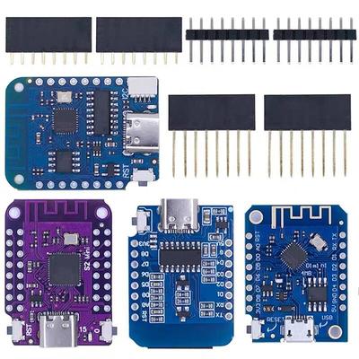 WeMos D1 Mini Pro V3.0 NodeMcu 4MB/16MB Bytes Lua Internet of Things Development Board Based ESP8266 CH340G Nodemcu V2