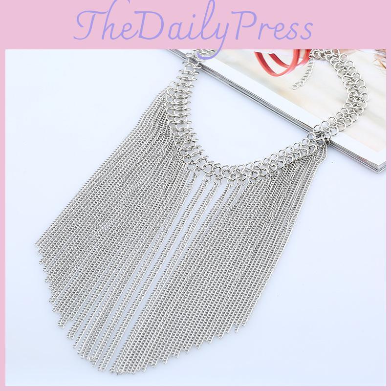 Fashionable Retro Multi Layer Tassel Design Women Necklace For Fashion Lovers