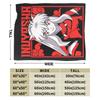 Fox Samurai Japanese Anime Coral Fleece Plush Throw Blanket Inuyashas Blanket for Bed Couch Ultra-Soft Quilt,