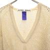 CITEN Long Sleeve Mesh Loose V-neck Knit F Ivory Women Used