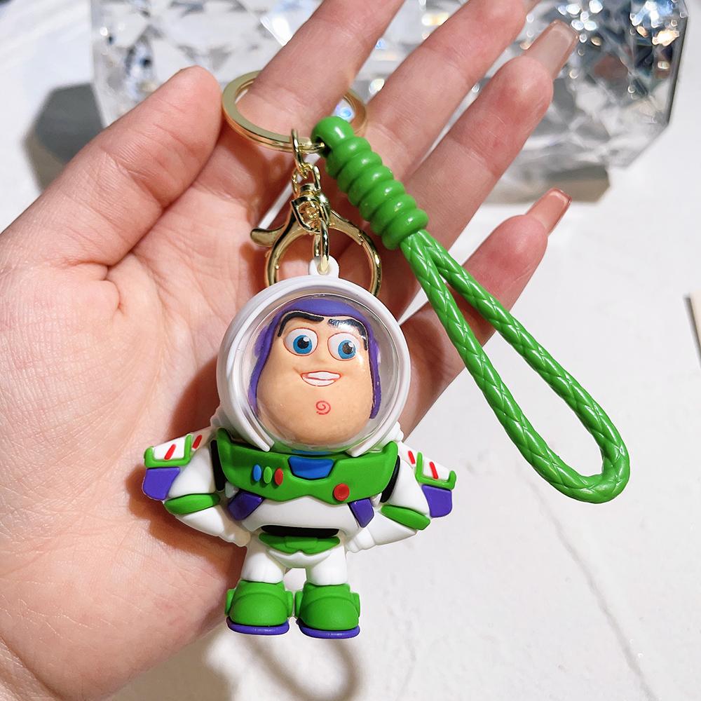 6 Pcs/set Anime  Keychain Cute Woody Buzz Lightyear Doll Keychain Couple Bag Pendant Key Chain Jewelry Toy Gifts