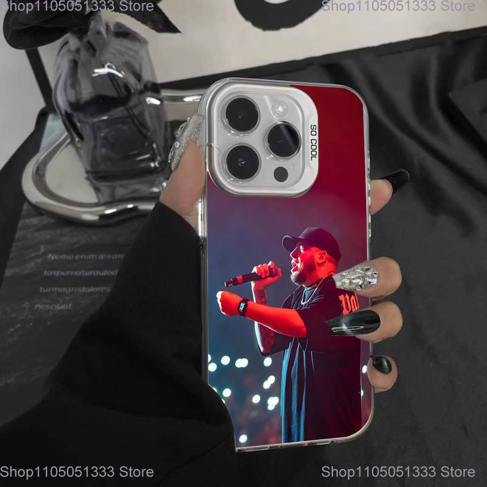 Rapper Maka Aura 2025 Tour Phone Case For iPhone 16,15,14,13,12,11,Pro,XS,Max,Plus,Mini,SE White Candy Matte Shockproof Cover