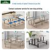 Thickened Stainless Steel Integrated Canteen Dining Table