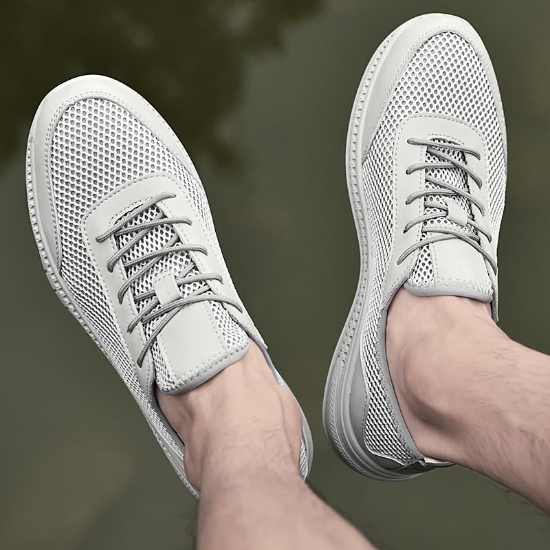 Fashion Men Breathable Mesh Casual Driving Male Shoes All-match Men's Flats Comfortable Sneakers for Men New Soft Lightweight Sneakers