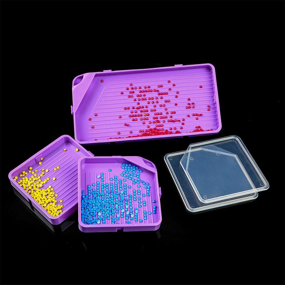 DIY Craft Diamond Painting Tray Embroidery Drill Storage Container for Nail Art