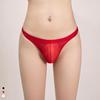 Men's Ultra-Thin Transparent T-Back Thong Briefs