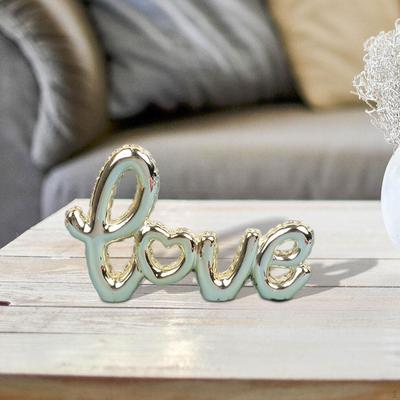 Love Sign Decoration, Mark Statue Resin Signs Alphabet Standing Sculpture Just Married