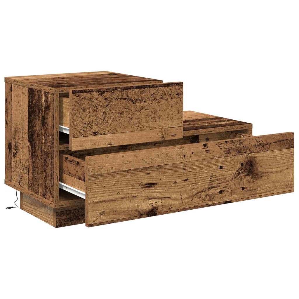 Nightstand Reclaimed Wood 70 x 36 x 40.5 cm Engineered Wood