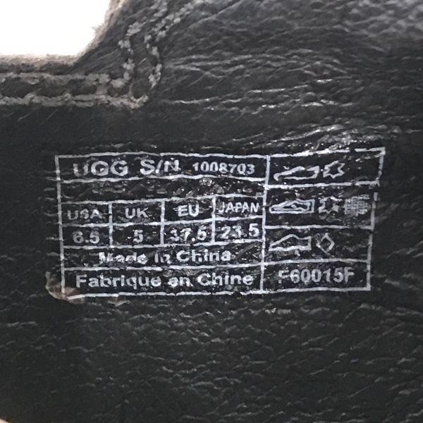 UGG Chukka Short Boots US6.5 23.5 Brown Side Zip Mouton Crepe Desert Boots(USED)