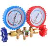 Manifold Gauge Set, 3 Way AC Diagnostic Manifold Gauge Set For R410A/R22/R134A/R404A Refrigerant,Automotive AC Manifold-A99D