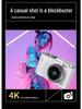 Retro Style 4K HD Dual Camera: Trendy Portable Digital Camera for Students