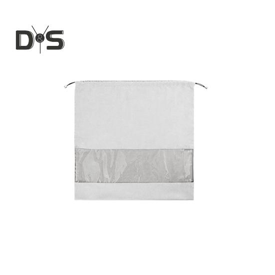 

Ювелірні вироби чохол для зберігання сумка шнурок дизайн пилонепроникний дрібнички Організатор упаковка мішечок з прозорим вікном S сірий