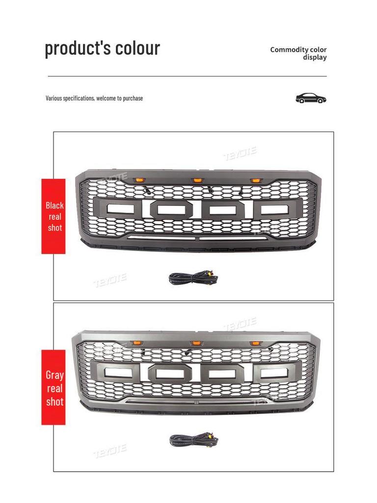 07-17 Ford Expedition Conqueror Grille Modified Front Bumper