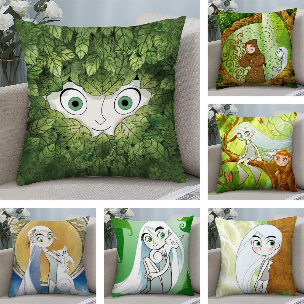 The SSecret of Kells Cushion Cover Soft Plush Fabric DoubleSided Printed Sofa Cushion Cover for All Seasons Home Decor Gift