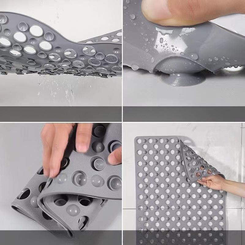 Bathroom Massage Anti-slip Mat Home Shower Room Bathtub Border Shower Suction Cup Floor Mats Suitable for The Elderly Children Pregnant Women Use
