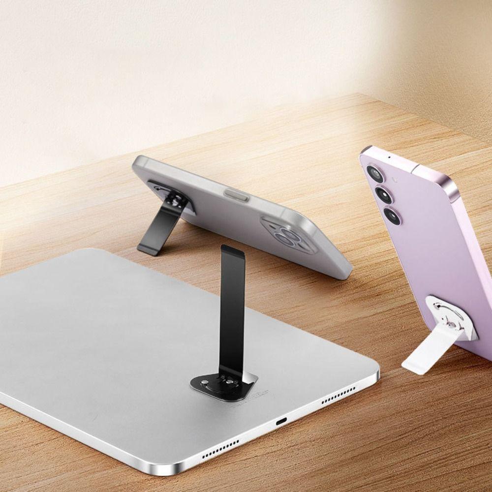 New Foldable Phone Holder Adhesive Ultra Thin Kickstand Anti Slip 90° Rotating Tablet Stand Holder