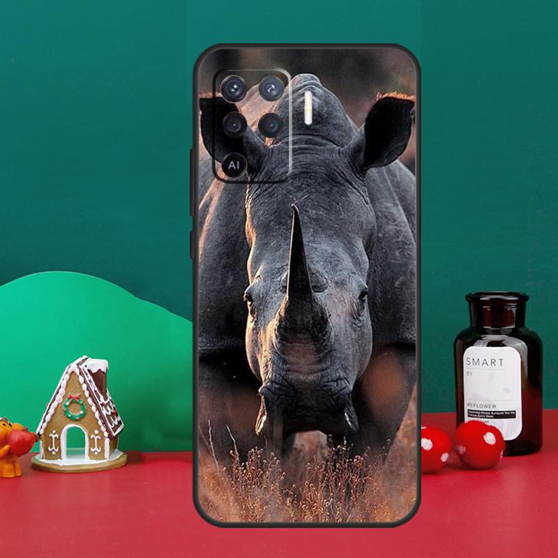 Animal Rhino Case For Oppo A40 A60 A80 A6 A5 Pro A15 A16 A17 A57 A94 A74 A54 A76 A96 A18 A38 A58 A78 A98