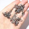 200pcs Stainless Steel Connector Clasp Ball Chain Calotte End Crimps Beads Connector Components DIY Jewelry Making Accessories 