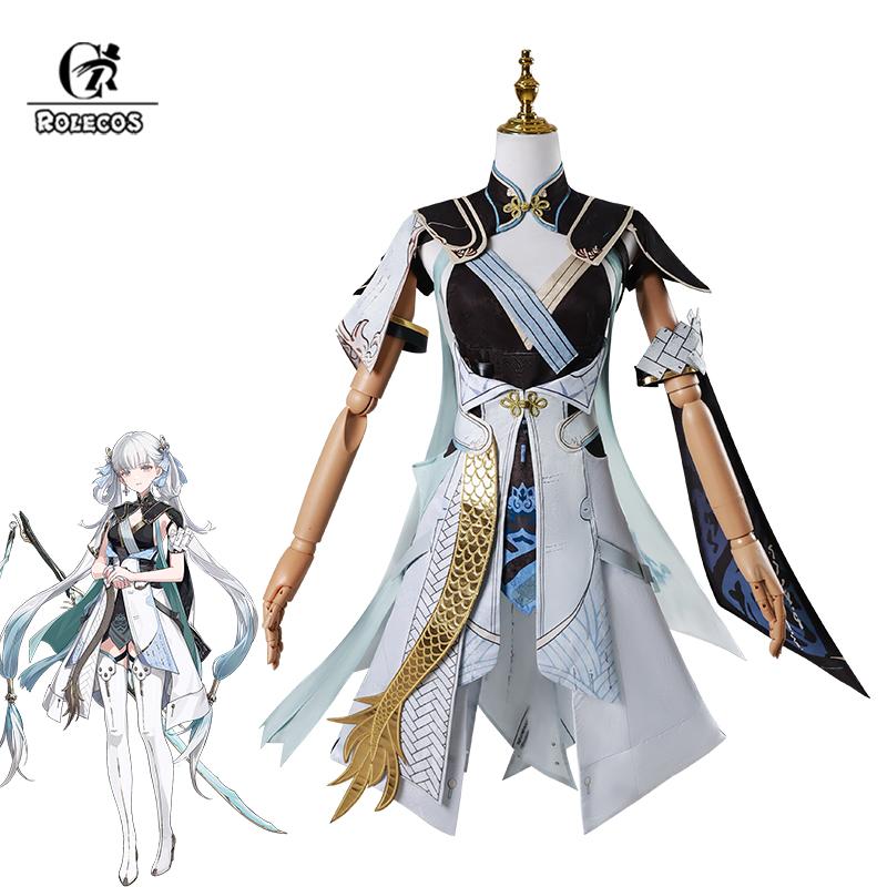 Wuthering Waves Thawborn Real Jinhsi Cosplay Costume Jinzhou Magistrate Jinhsi Dress Women Halloween Party Outfit