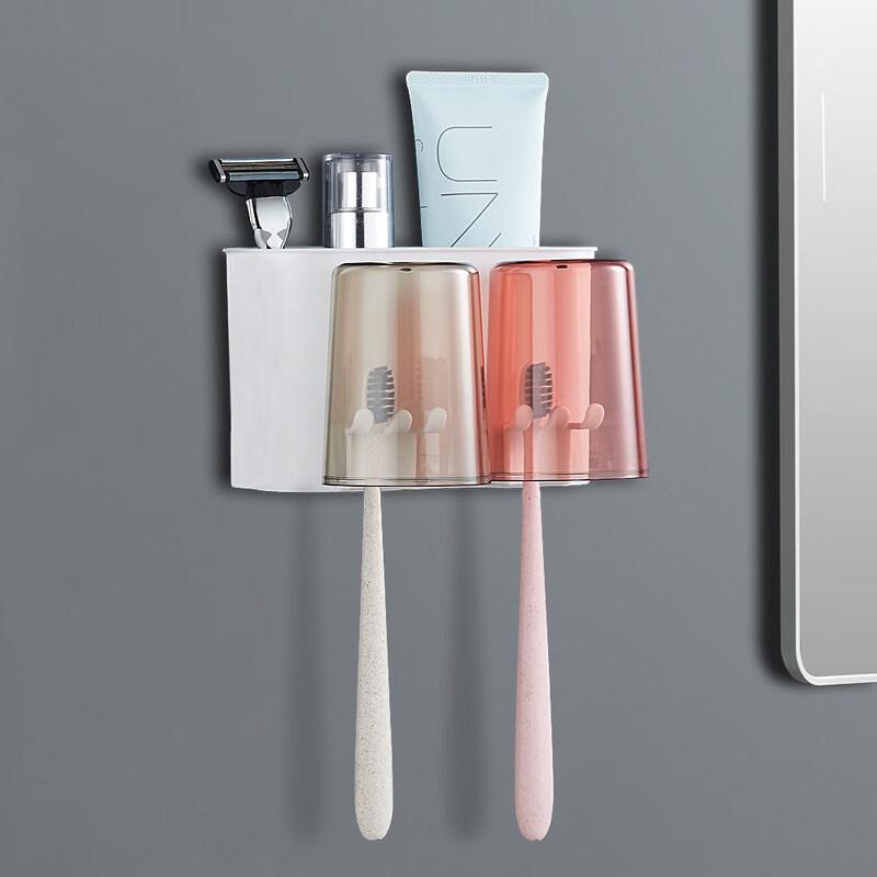 LIEI Suction Cup Wall-Mounted Toothbrush Holder