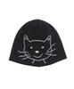 Eolaiteuaenggeul Cat Face Beanie (Black)