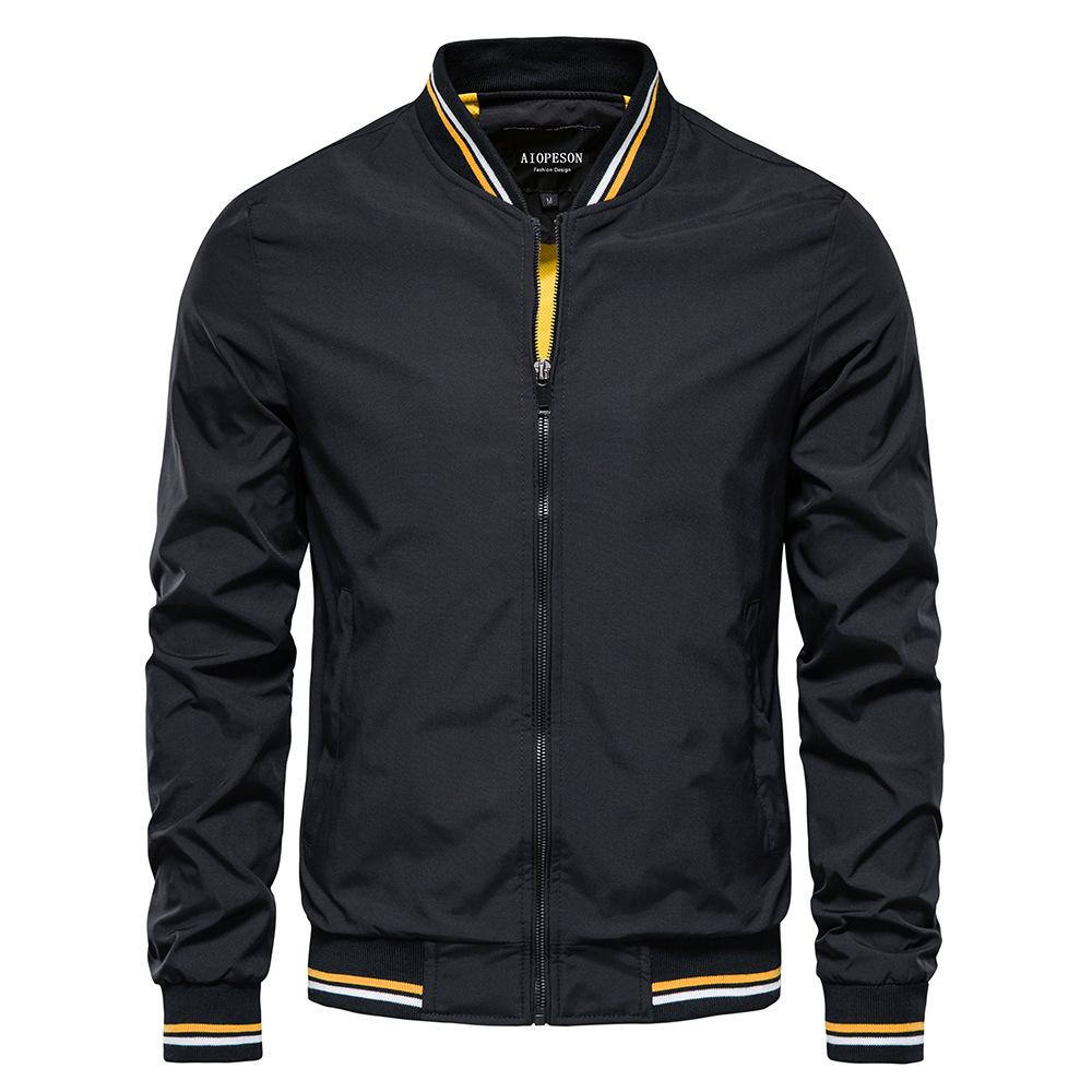Trendy Men's European & American Casual Spring/Autumn Jacket - Fashionable, Lightweight Outerwear