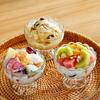 Functional Acrylic Clear Cup for Ice Cream Pudding and Yogurt Serving