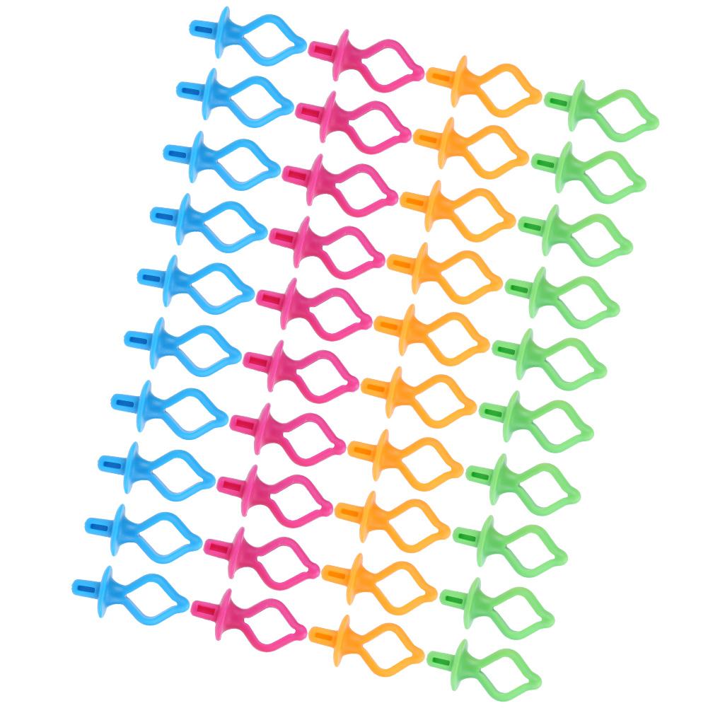 40Pcs Bobbin Fixing Clip Spool Silicone AntiDrop NippleShaped Sewing Embroidery