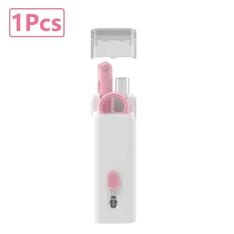 

Наборы для чистки клавиатуры 7-в-1, очиститель для Airpods, очиститель для гарнитуры, ручка для очистки экрана ноутбука, набор для чистки Bluetooth-наушников Pink 1PCS