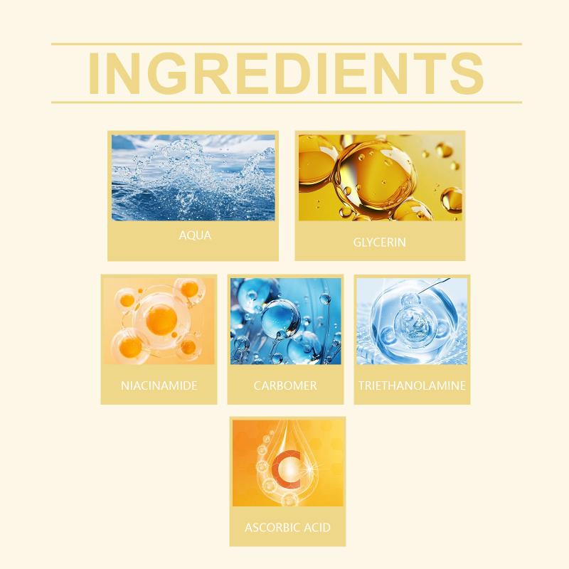 Vitamin C Lightening Cream Capsules for Face Niacinamide Moisturizer Pigmentation Fade Glowing Skin Morning Night Use 50g
