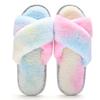 New indoor cotton slippers cross wool slippers PVC fashion ins home plush slippers