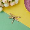 Temperament Blue Green Enamel Flying Dragonfly Brooches For Women Men Exquisite Classic Insect Animal Lapel Pins Party Jewelry