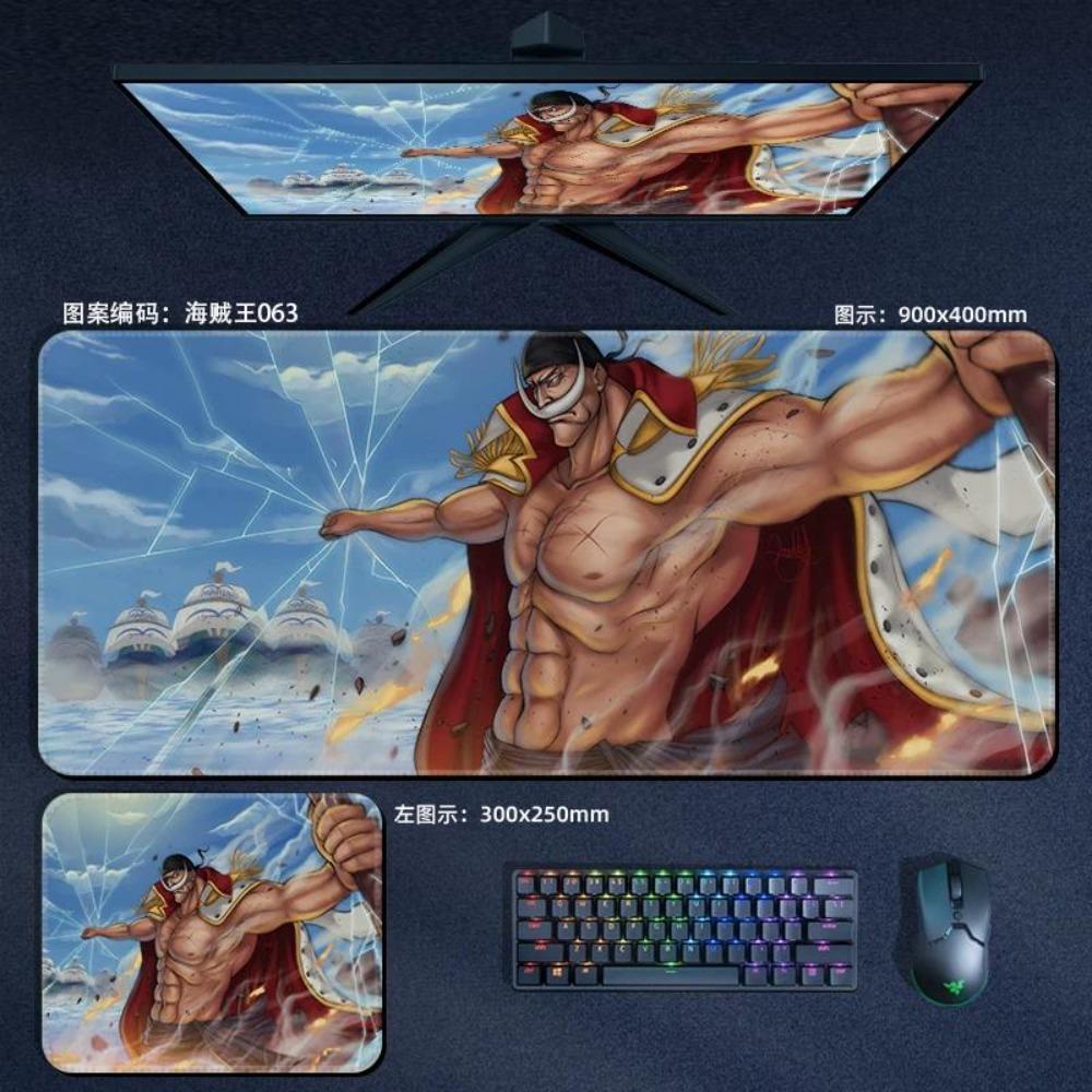 Nautical King Animation Periphery Cute ONE PIECE Leather Mouse Pad Boys Oversized Small E-sports Game Office Computer Keyboard Pad Notebook Table Mat