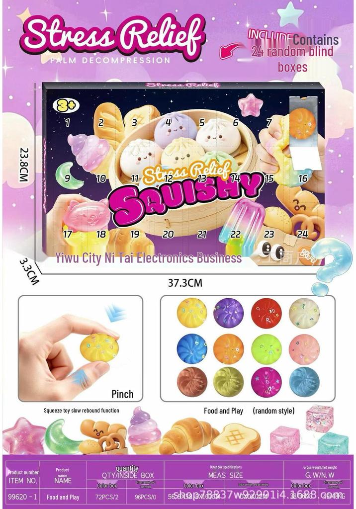 NeeDoh Advent Calendar: 24-Day Squishy Stress Relief Toy Countdown